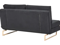 Set da salotto 6 posti JERSLEV Tessuto Nero