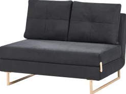 Set da salotto 6 posti JERSLEV Tessuto Nero