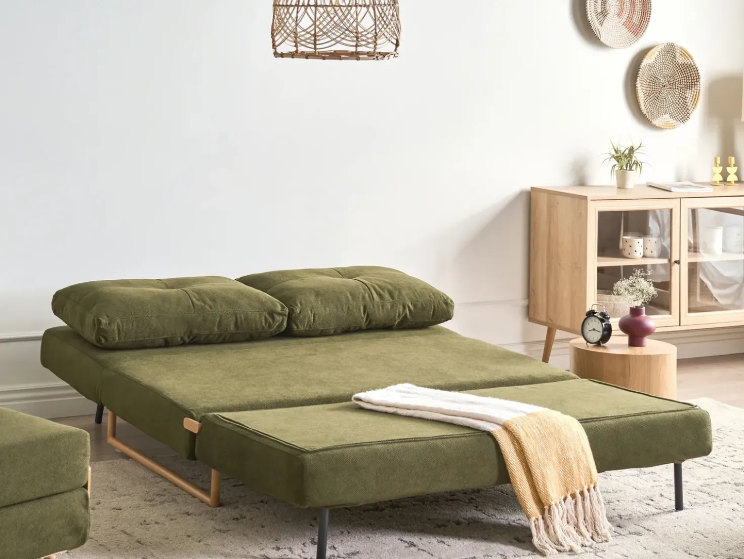 Set da salotto 6 posti JERSLEV Tessuto Verde