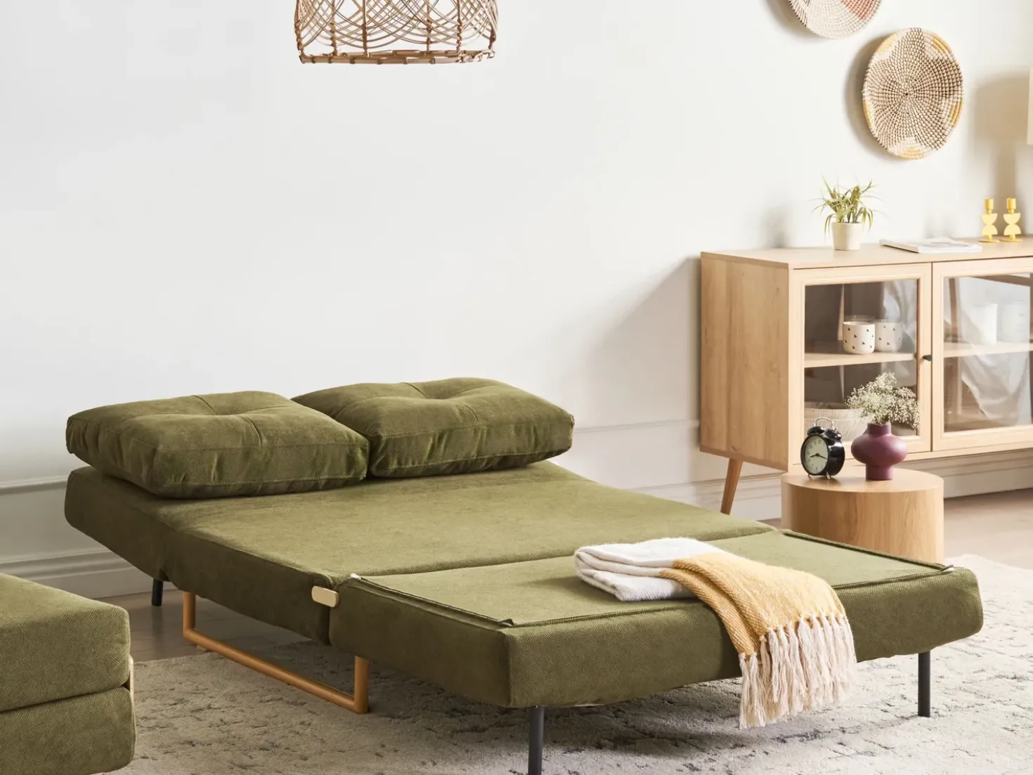 Set da salotto 6 posti JERSLEV Tessuto Verde