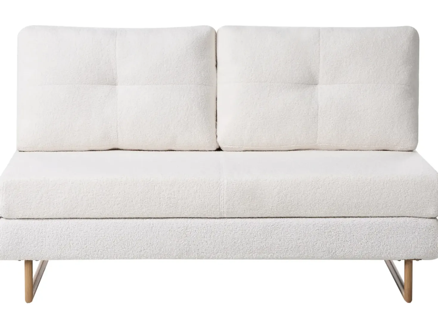 Set da salotto 6 posti JERSLEV Bouclé Bianco sporco