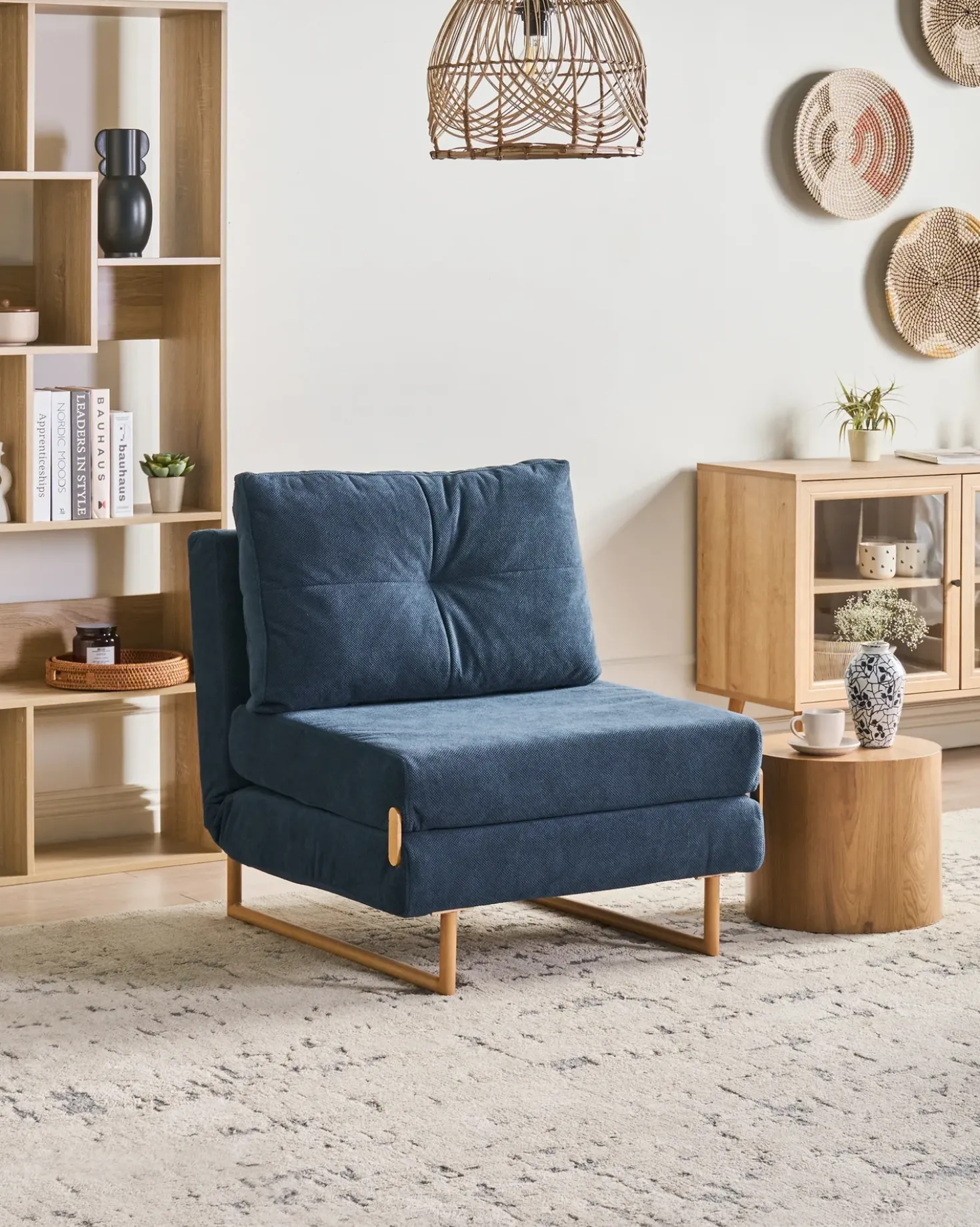 Set da salotto 6 posti JERSLEV Tessuto Blu