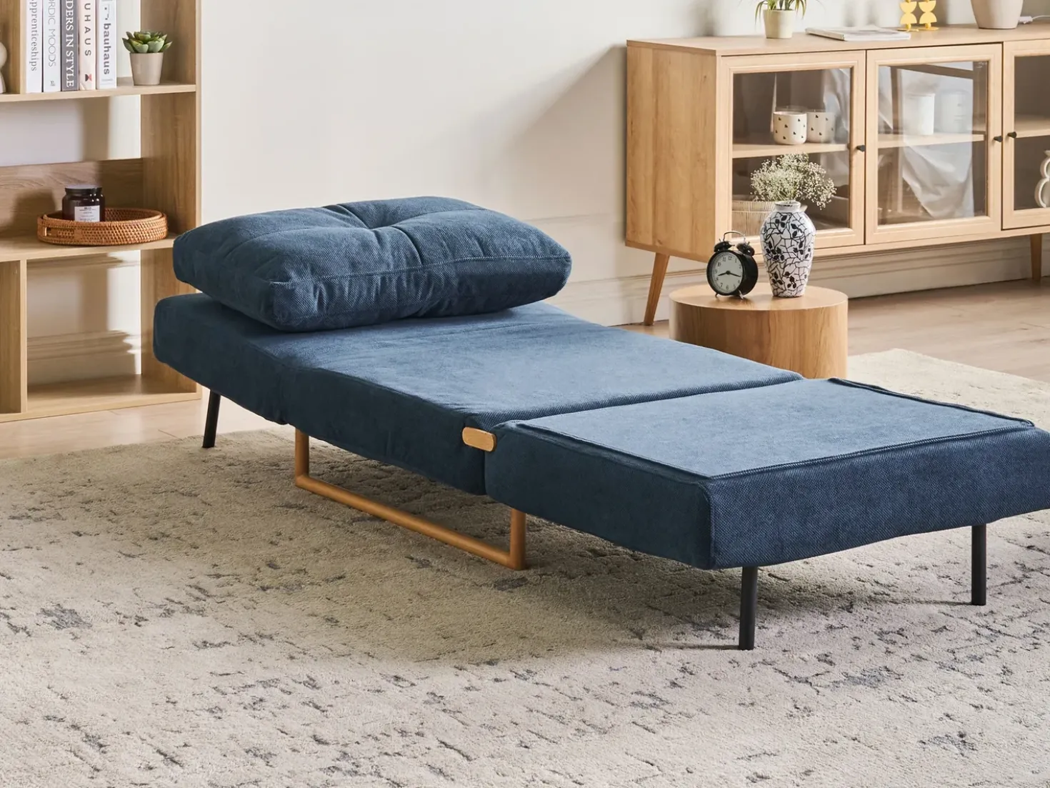 Set da salotto 6 posti JERSLEV Tessuto Blu
