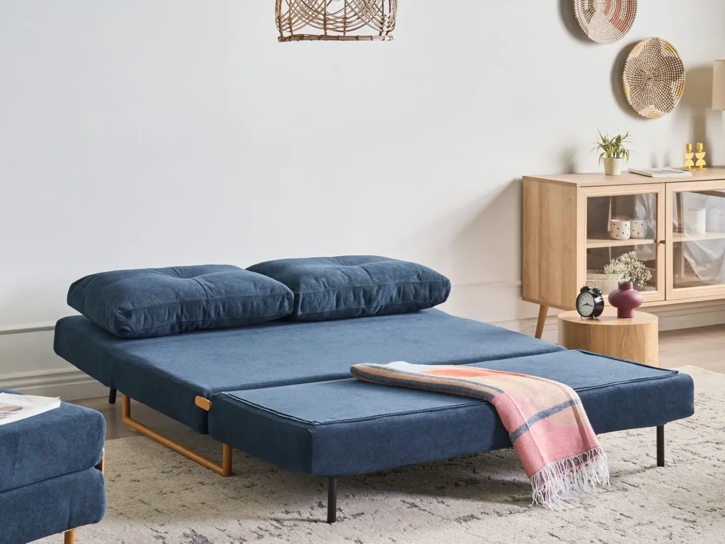 Set da salotto 6 posti JERSLEV Tessuto Blu