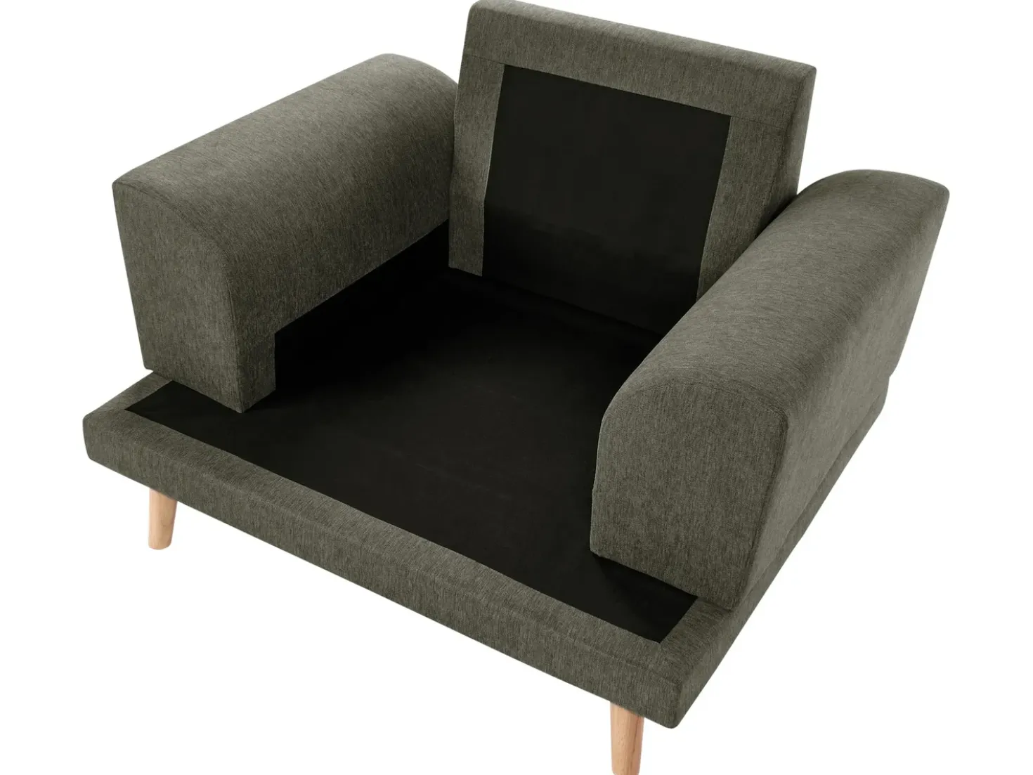 Set da salotto 4 posti KILDAL Tessuto Verde
