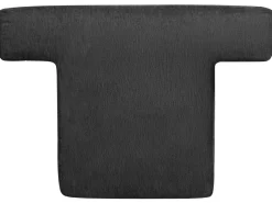 Set da salotto 4 posti KILDAL Tessuto Nero