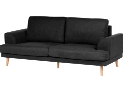 Set da salotto 4 posti KILDAL Tessuto Nero