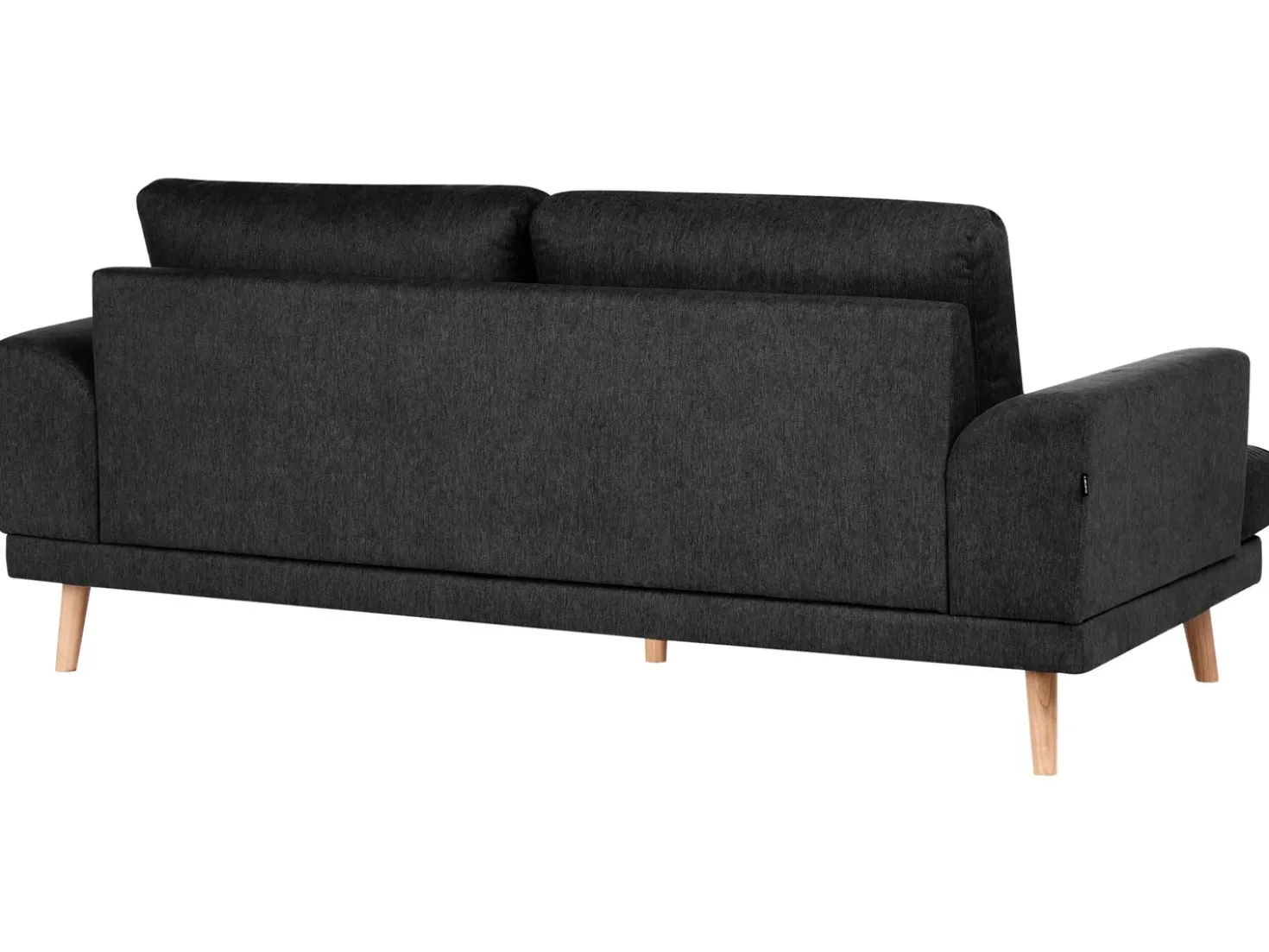 Set da salotto 4 posti KILDAL Tessuto Nero