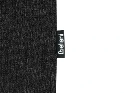 Set da salotto 4 posti KILDAL Tessuto Nero