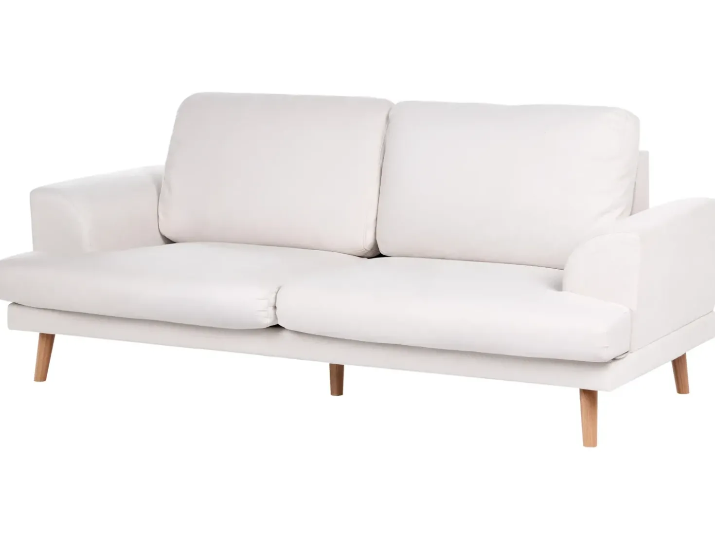Set da salotto 4 posti KILDAL Tessuto Beige chiaro