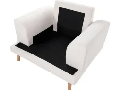 Set da salotto 4 posti KILDAL Tessuto Beige chiaro