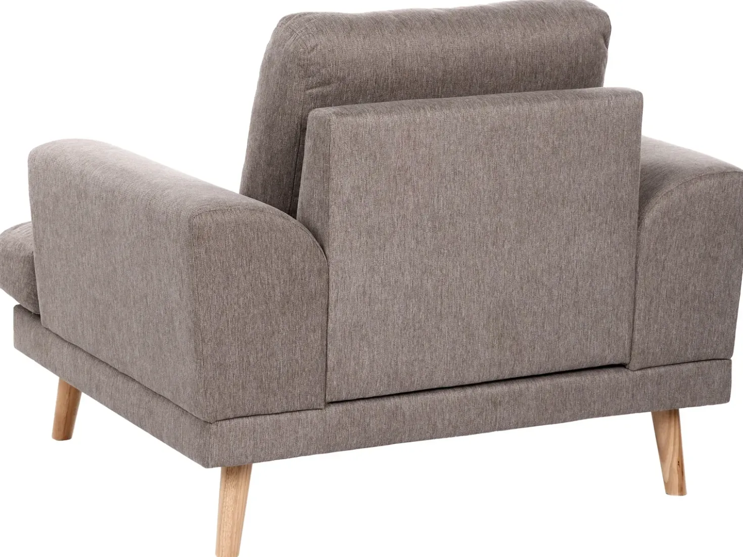 Set da salotto 4 posti KILDAL Tessuto Marrone