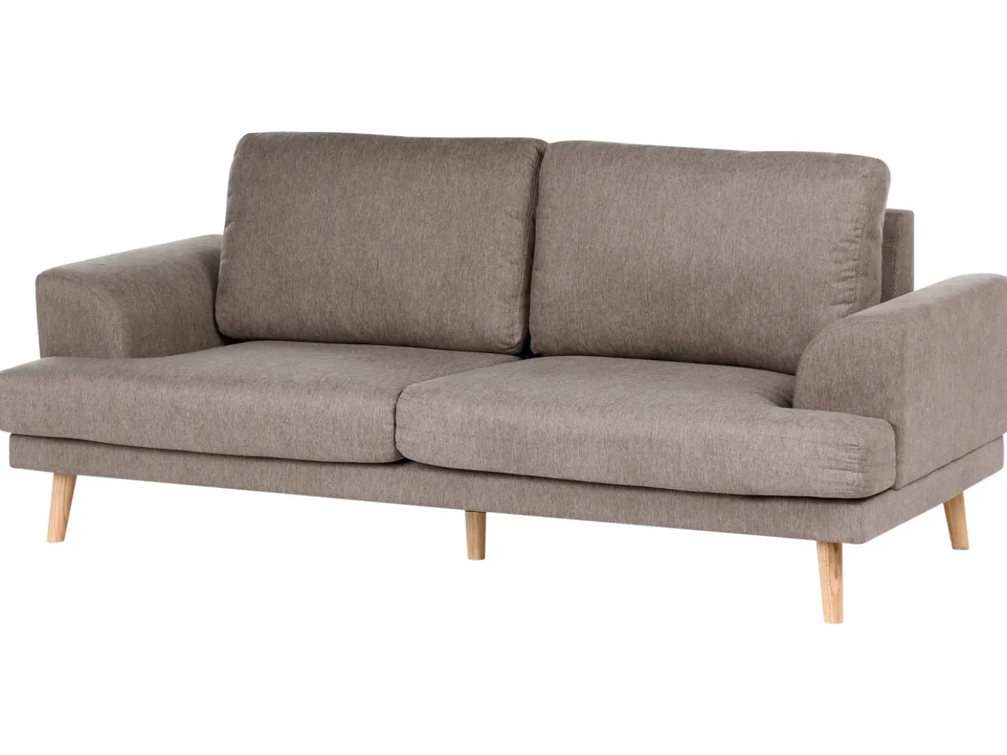 Set da salotto 4 posti KILDAL Tessuto Marrone