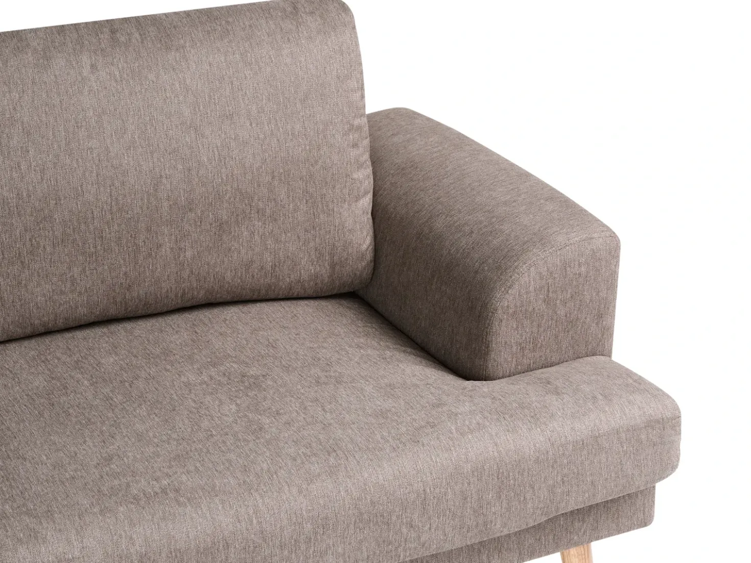 Set da salotto 4 posti KILDAL Tessuto Marrone