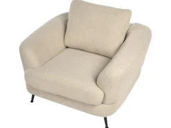 Set da salotto 3 posti KJAER Bouclé Beige chiaro