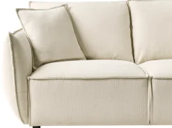 Set da salotto 5 posti KUNES Tessuto Beige chiaro