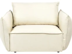 Set da salotto 5 posti KUNES Tessuto Beige chiaro
