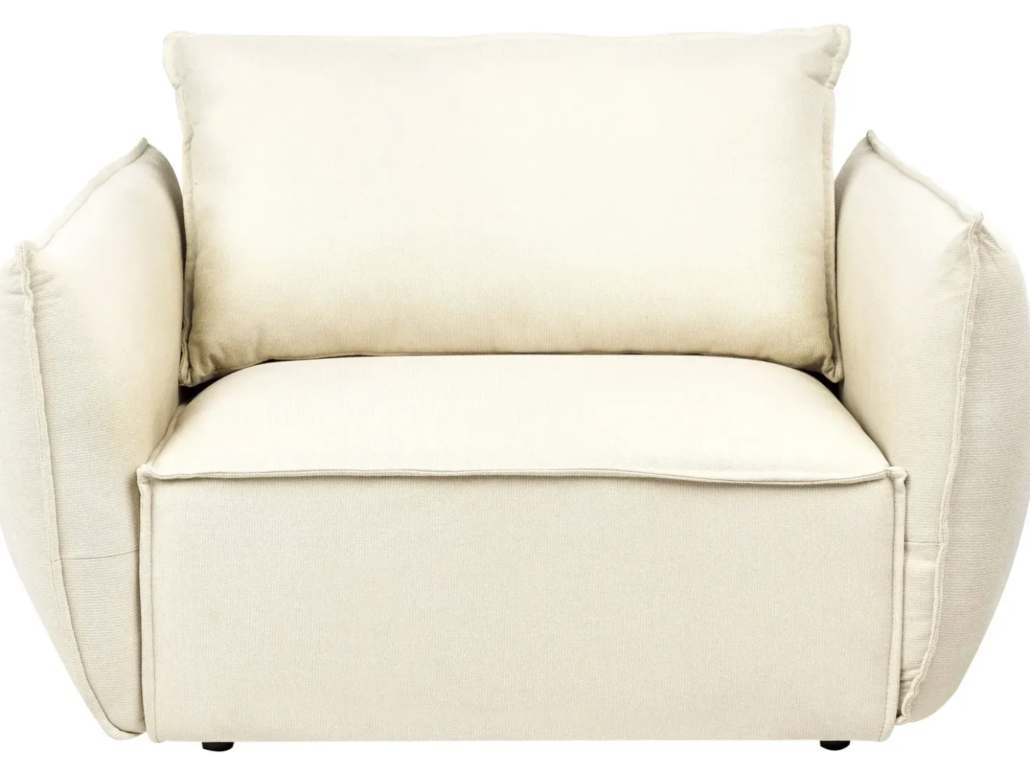 Set da salotto 5 posti KUNES Tessuto Beige chiaro