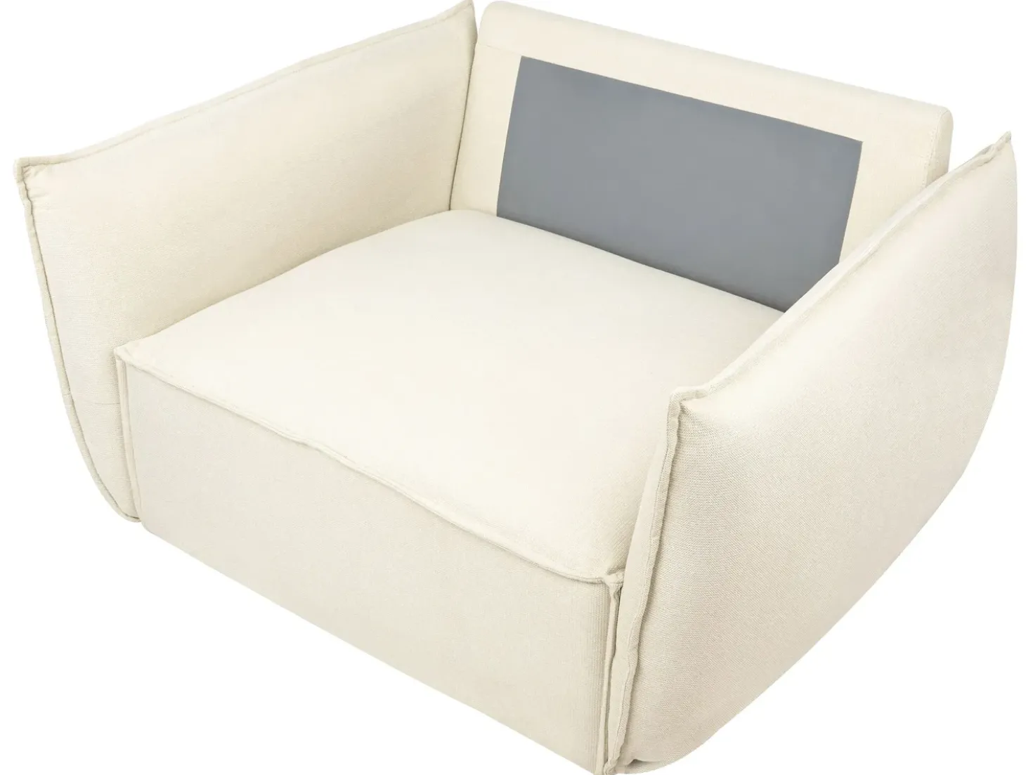 Set da salotto 5 posti KUNES Tessuto Beige chiaro