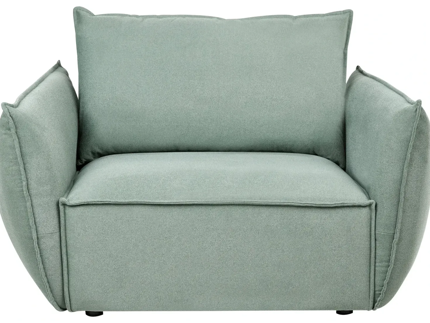 Set da salotto 5 posti KUNES Tessuto Verde chiaro