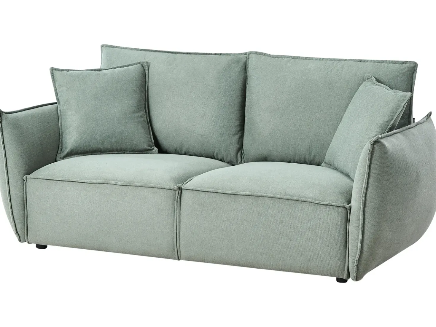 Set da salotto 5 posti KUNES Tessuto Verde chiaro