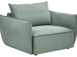 Set da salotto 5 posti KUNES Tessuto Verde chiaro