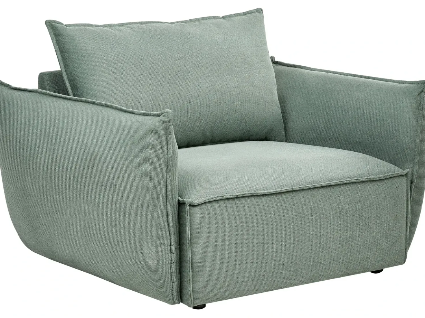 Set da salotto 5 posti KUNES Tessuto Verde chiaro