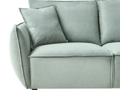 Set da salotto 5 posti KUNES Tessuto Verde chiaro