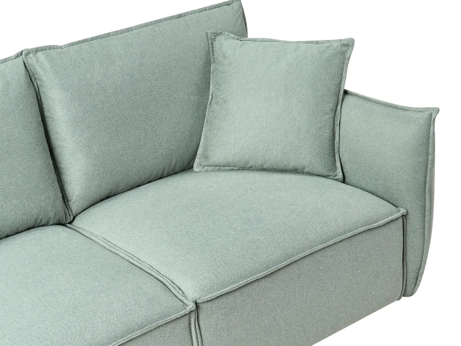 Set da salotto 5 posti KUNES Tessuto Verde chiaro