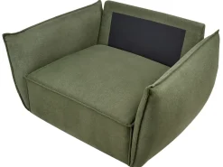 Set da salotto 5 posti KUNES Tessuto Verde
