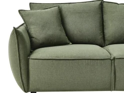 Set da salotto 5 posti KUNES Tessuto Verde