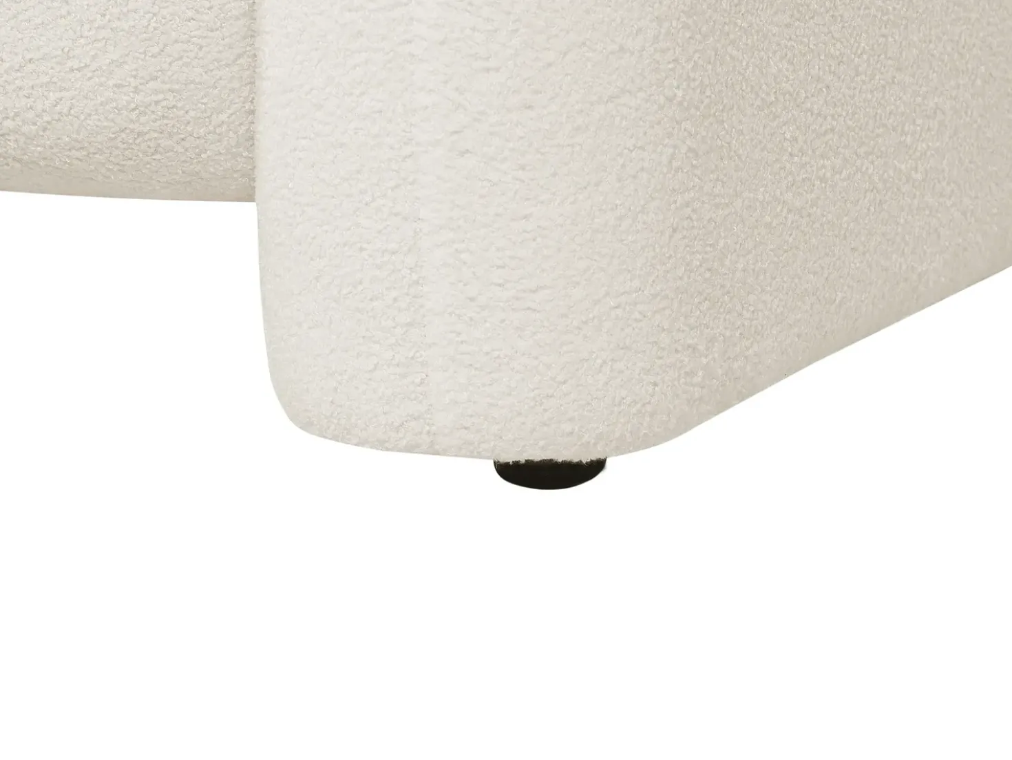 Set da salotto 5 posti LEIREN Bouclé Bianco