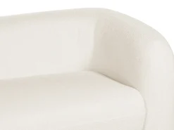 Set da salotto 5 posti LEIREN Bouclé Bianco