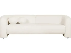 Set da salotto 5 posti LEIREN Bouclé Bianco
