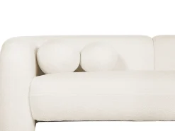 Set da salotto 5 posti LEIREN Bouclé Bianco