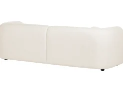 Set da salotto 5 posti LEIREN Bouclé Bianco
