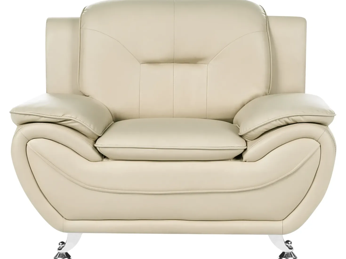 Set da salotto 6 posti LEIRA Pelle sintetica Beige
