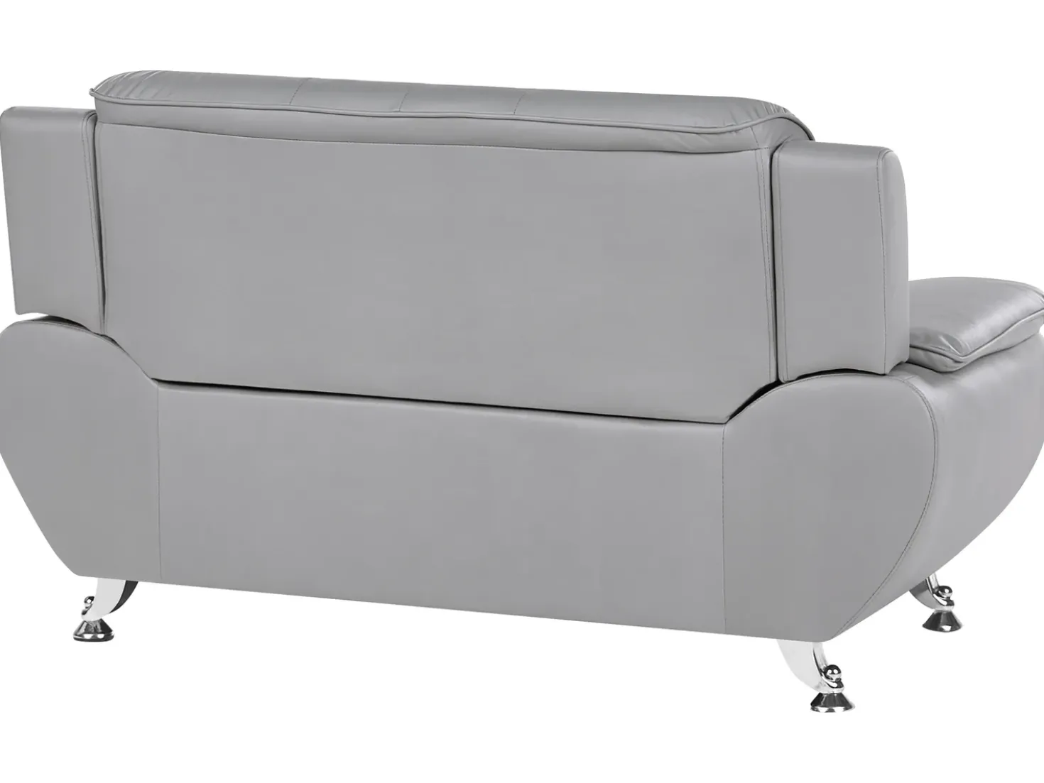 Set da salotto 6 posti LEIRA Pelle sintetica Grigio