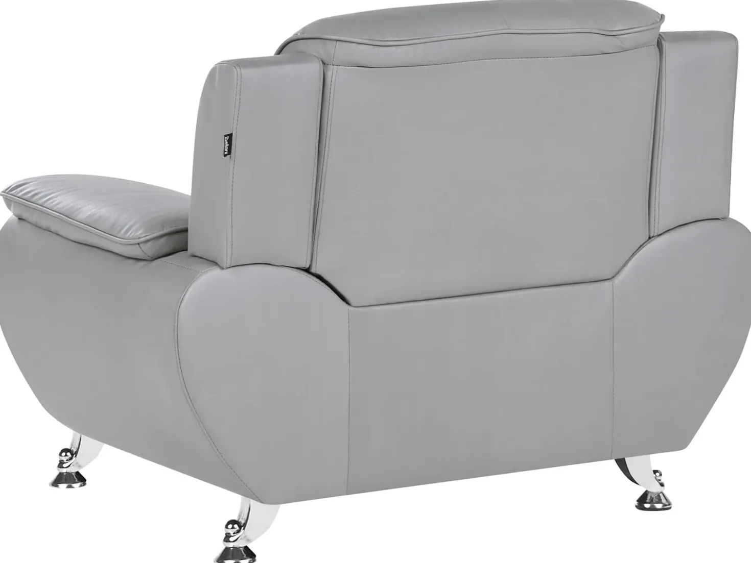 Set da salotto 6 posti LEIRA Pelle sintetica Grigio