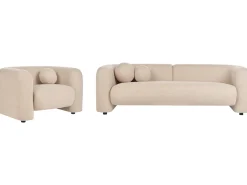 Set da salotto 4 posti LEIREN Bouclé Beige