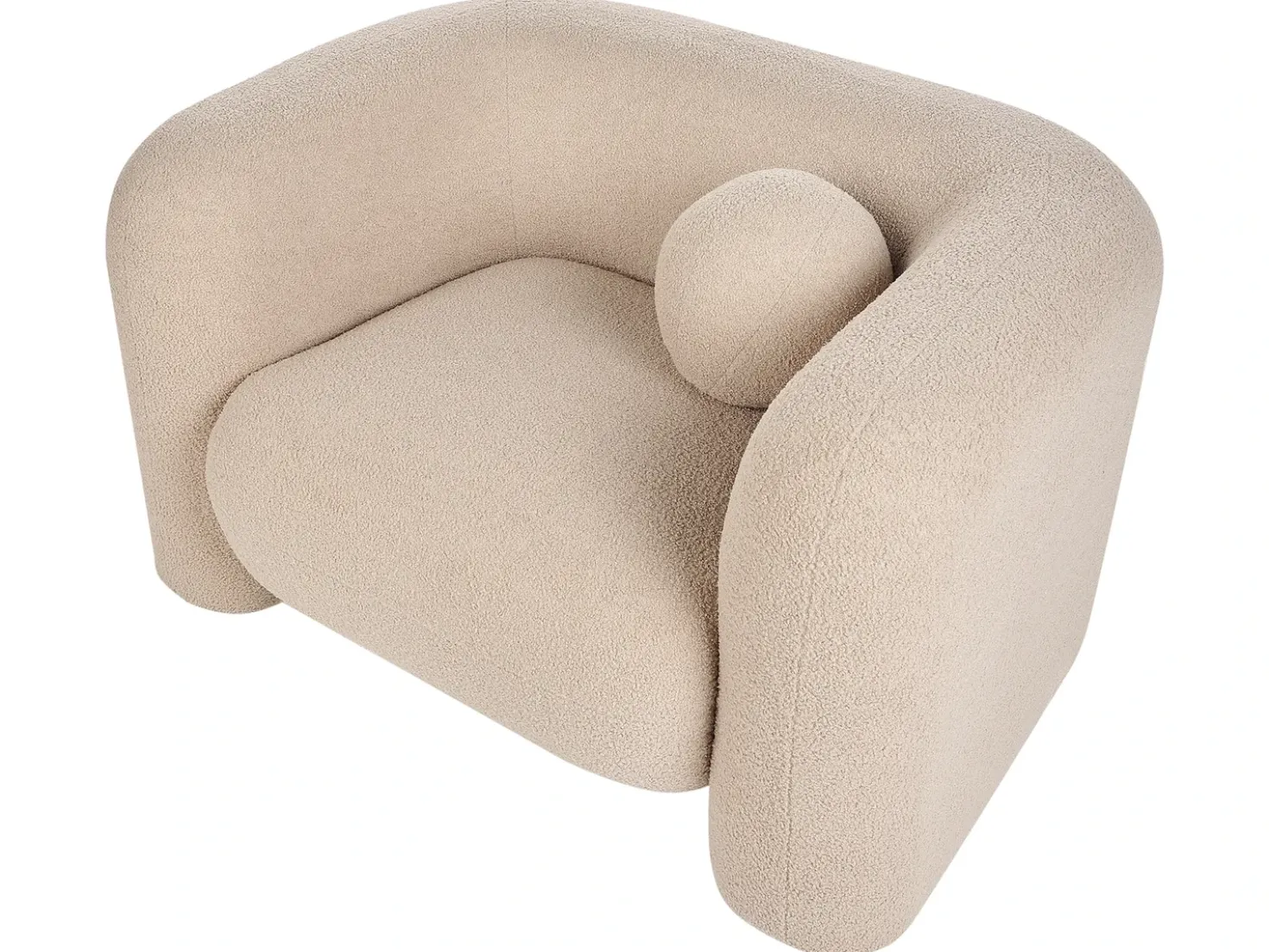 Set da salotto 4 posti LEIREN Bouclé Beige