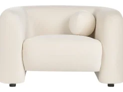 Set da salotto 4 posti LEIREN Velluto Bianco sporco
