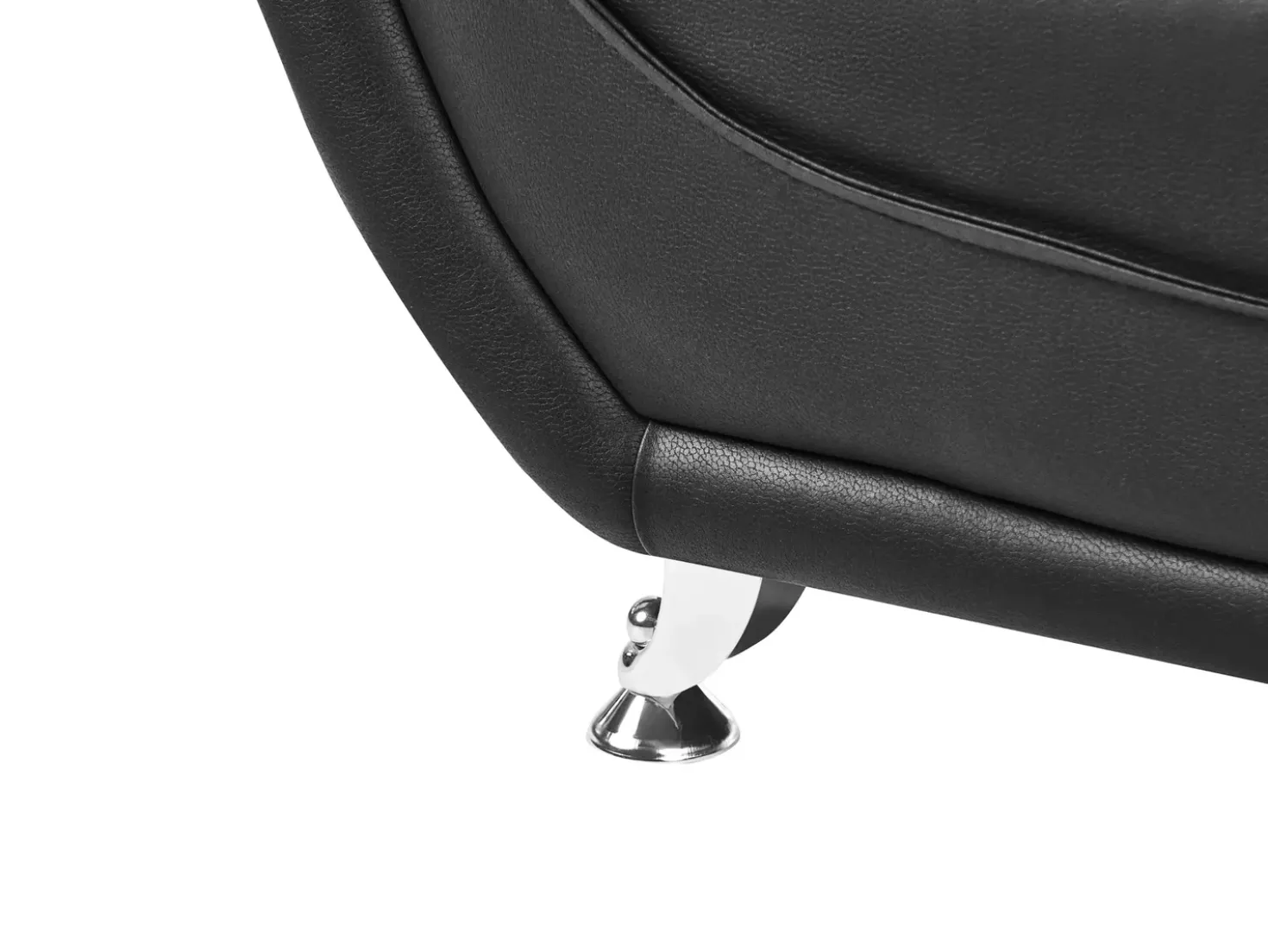 Set da salotto 6 posti LEIRA Pelle sintetica Nero