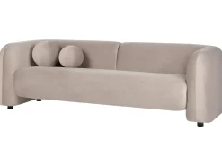 Set da salotto 4 posti LEIREN Velluto Tortora