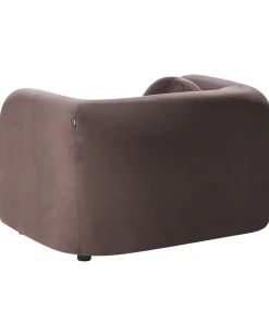 Set da salotto 4 posti LEIREN Velluto Marrone scuro