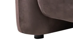 Set da salotto 4 posti LEIREN Velluto Marrone scuro