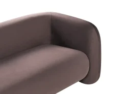 Set da salotto 4 posti LEIREN Velluto Marrone scuro