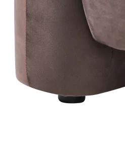 Set da salotto 4 posti LEIREN Velluto Marrone scuro