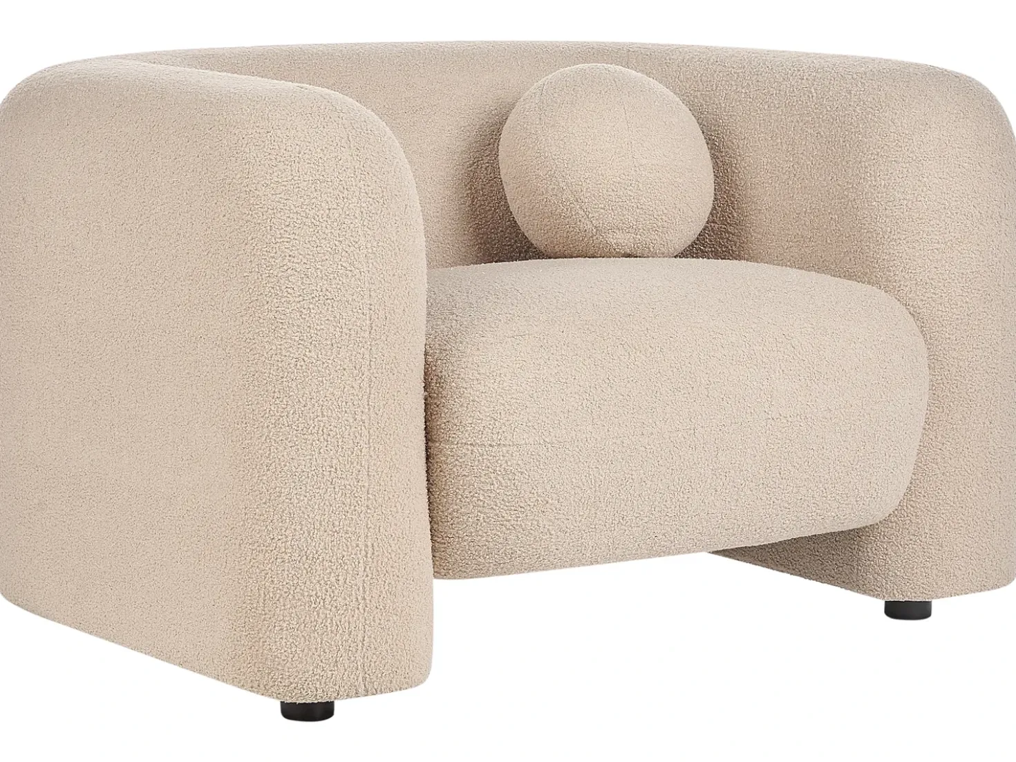 Set da salotto 5 posti LEIREN Bouclé Beige