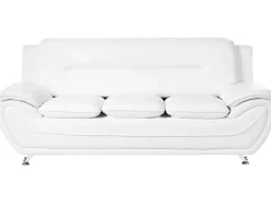 Set da salotto 6 posti LEIRA Pelle sintetica Bianco